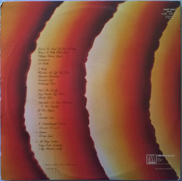 Stevie Wonder : Songs in the key of life