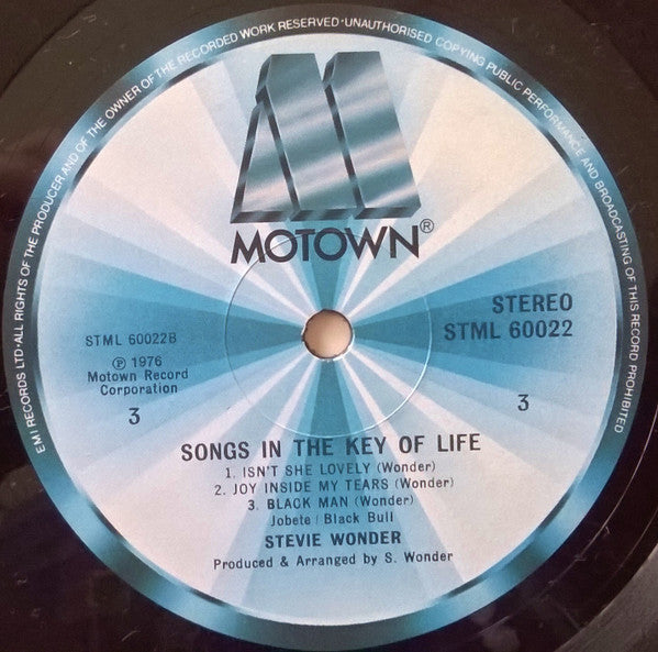 Stevie Wonder : Songs in the key of life