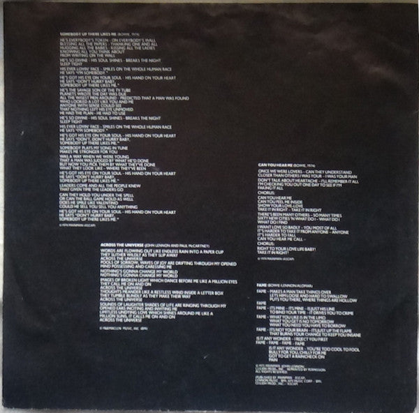 David Bowie : Young Anericans