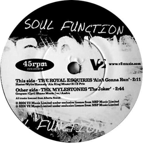 The  Royal Esquires : Aint gonna run/ The Mylestones : The Joker