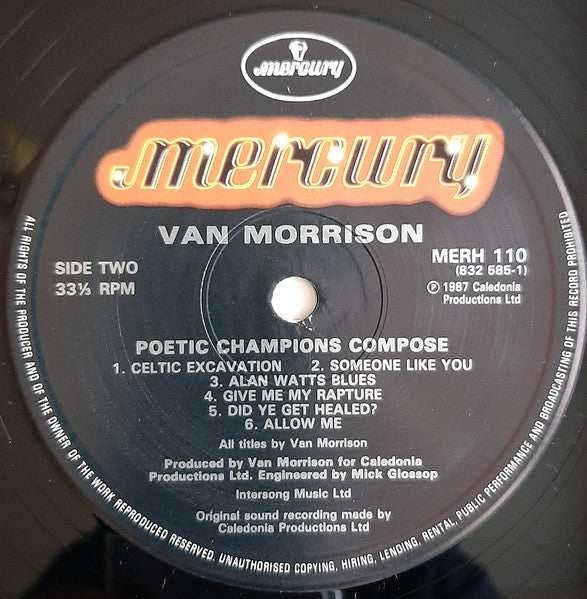 Van Morrison : Poetic Champions Compose