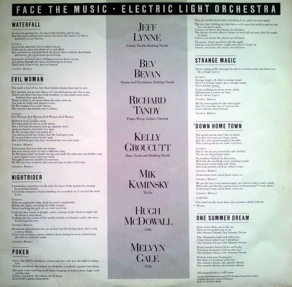 Electric Light Orchestra : Face the music