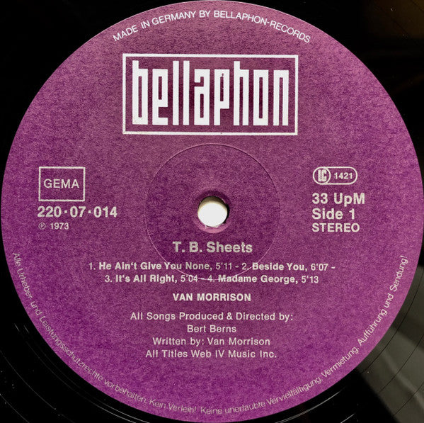 Van Morrison: T.B. Sheets