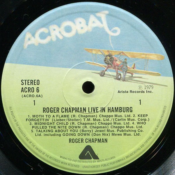 Roger Chapman : Live in Hamburg