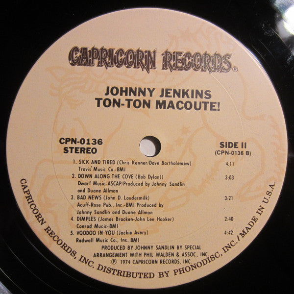 Jonny Jenkins : Ton Ton Macute!