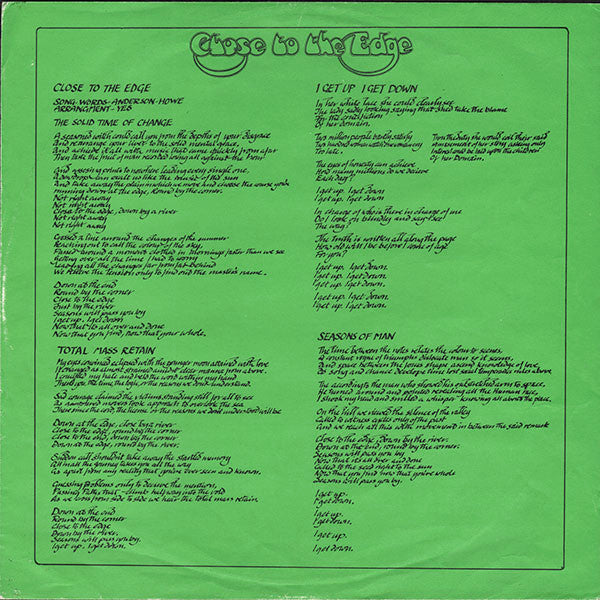 Yes :  Close to the edge