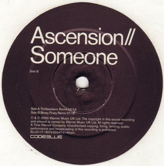 Ascension : Someone