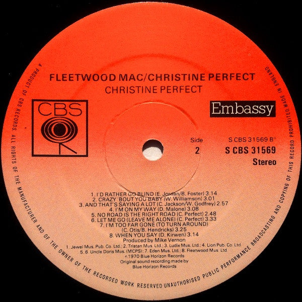 Fleetwood Mac : Christine Perfect