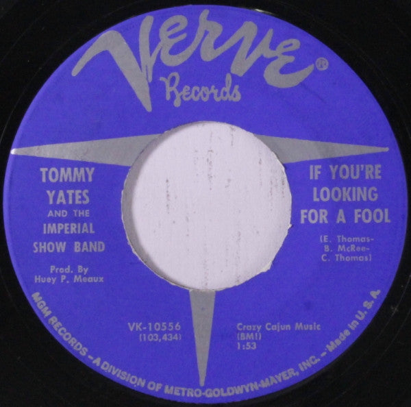 Tommy Yates And The Imperial Show Band – If You're Looking For A Fool