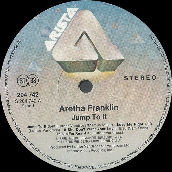 Arethe Franklin : Jump to it