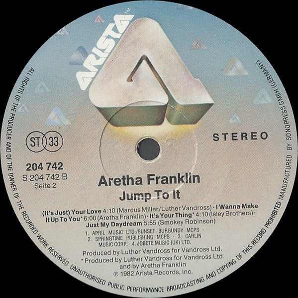 Arethe Franklin : Jump to it