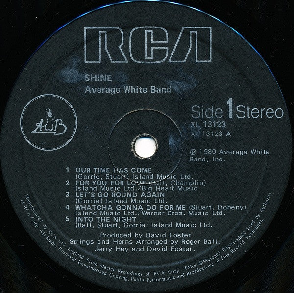 Average White Band : Shine