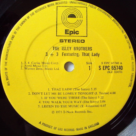 The Isley Brothers : 3+3