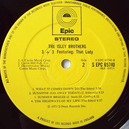 The Isley Brothers : 3+3