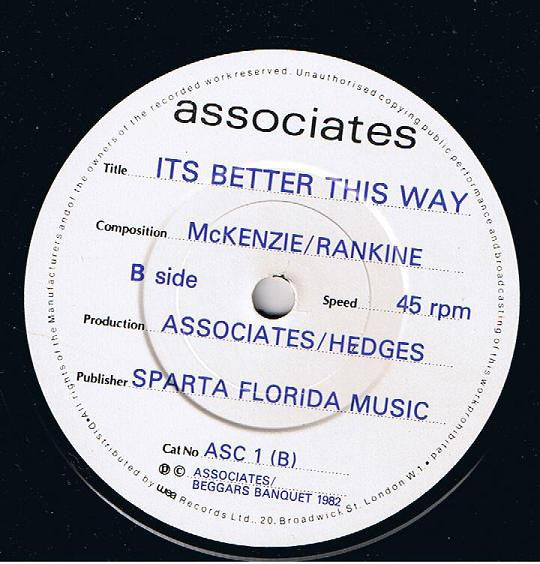 The Associates: Party fears two