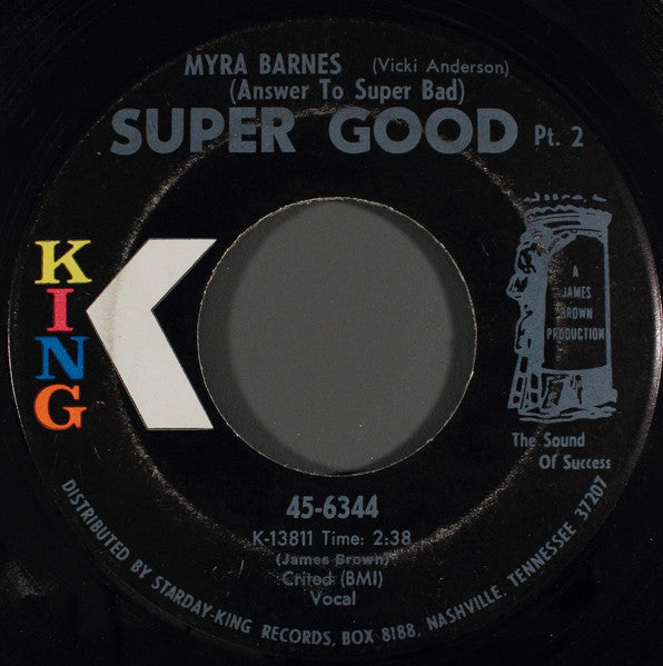 Myra Barnes : Super Good pt 1 and 2.