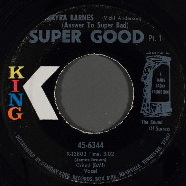 Myra Barnes : Super Good pt 1 and 2.