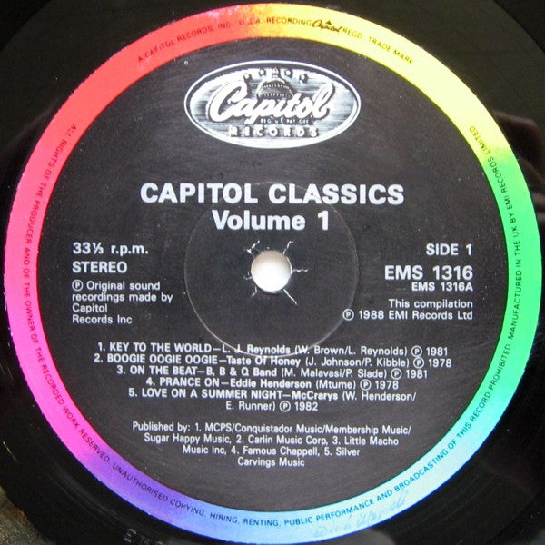 Various ‎– Capitol Classics Volume 1