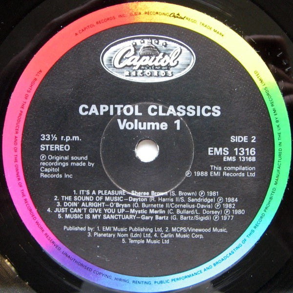Various ‎– Capitol Classics Volume 1