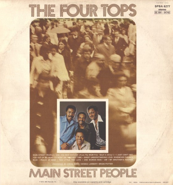 The Four Tops : Main Street People