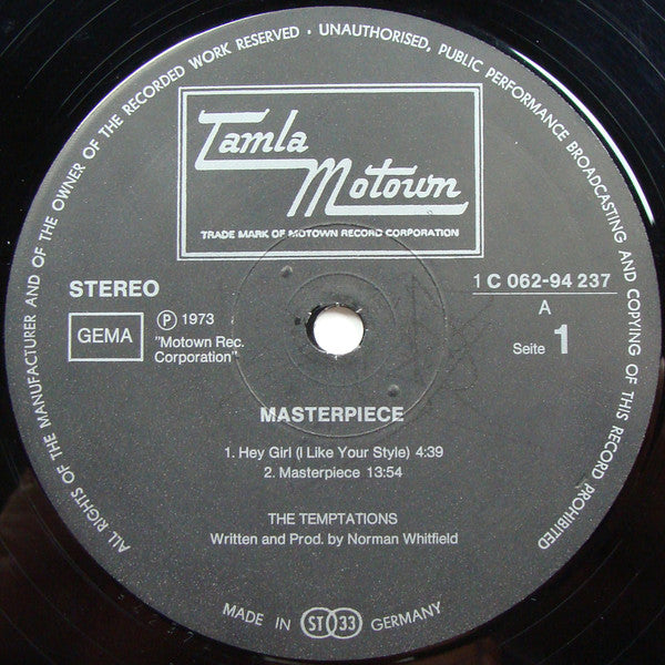 The Temptations The Masterpiece