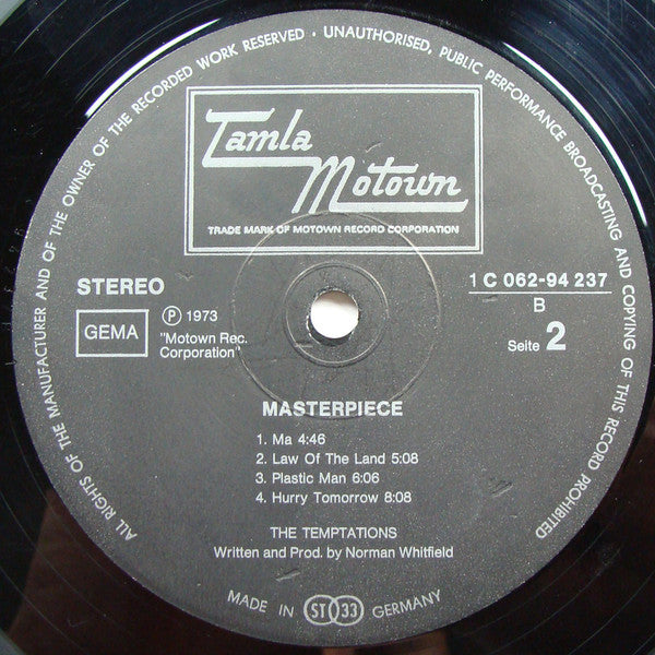 The Temptations The Masterpiece