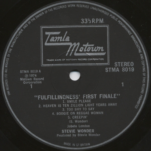Stevie Wonder: Fulfilingness First Finale