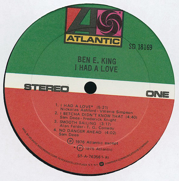 Ben E King : I had a love