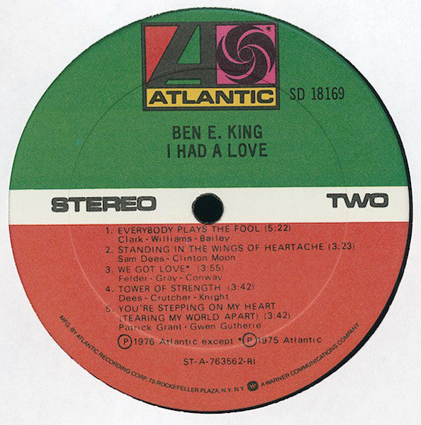 Ben E King : I had a love