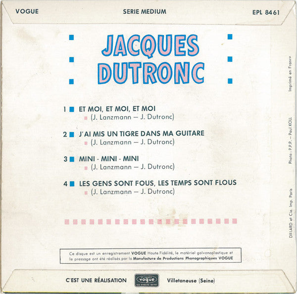 Jaques Dutronc: Et moi et moi