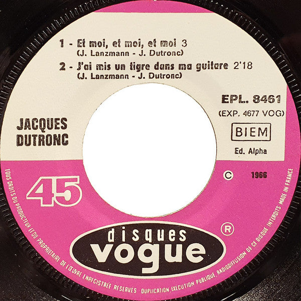 Jaques Dutronc: Et moi et moi