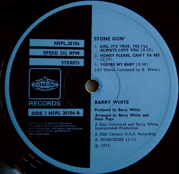 Barry White : Stone Gon'