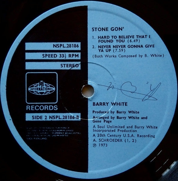 Barry White : Stone Gon'