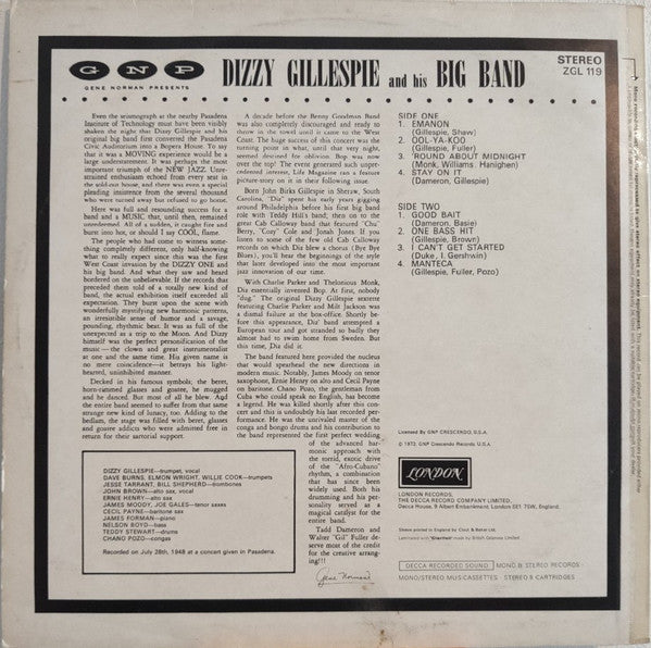 Dizzy Gillespie : and his big band