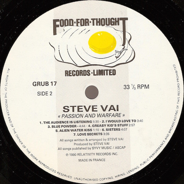Steve Vai : Food for thought