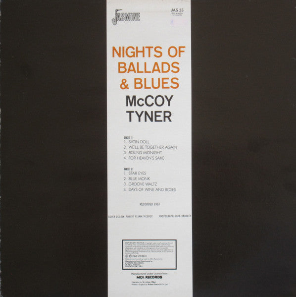 McCoy Tyner : Nights of ballads and blues