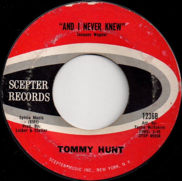 Tommy Hunt : I just don't know what to do with myself