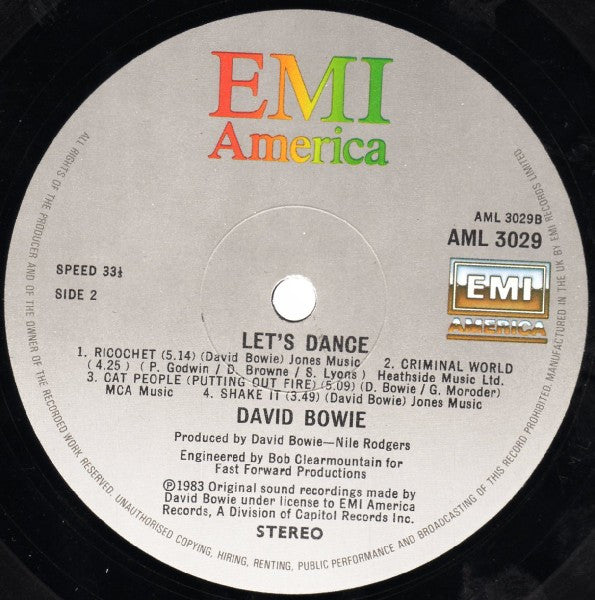 David Bowie : Let's Dance