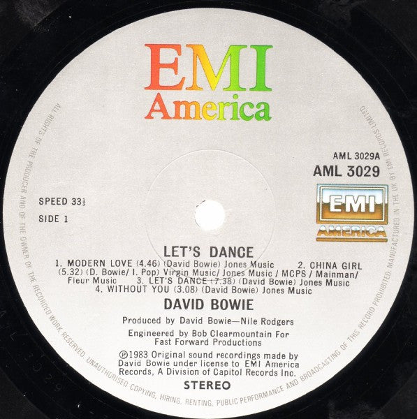 David Bowie : Let's Dance