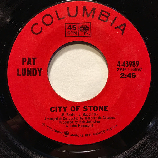 Pat Lundy : City of stone