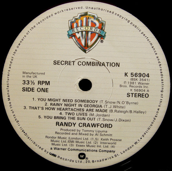 Randy Crawford : Secret Combination