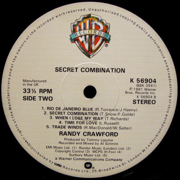 Randy Crawford : Secret Combination