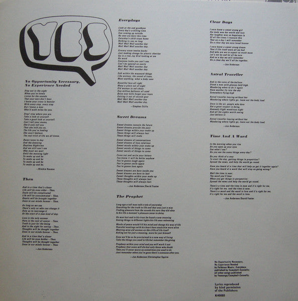 Yes : Time and a word
