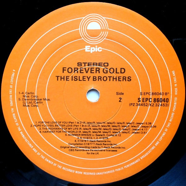 The Isley Brothers  : Forever Gold