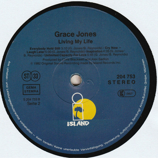 Grace Jones : Living My Life