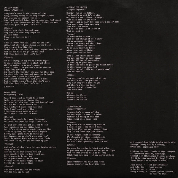 Stiff Little Fingers: Inflammable Material