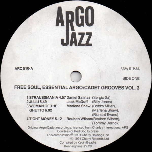 Various – Free Soul - Essential Argo / Cadet Grooves Vol. 3