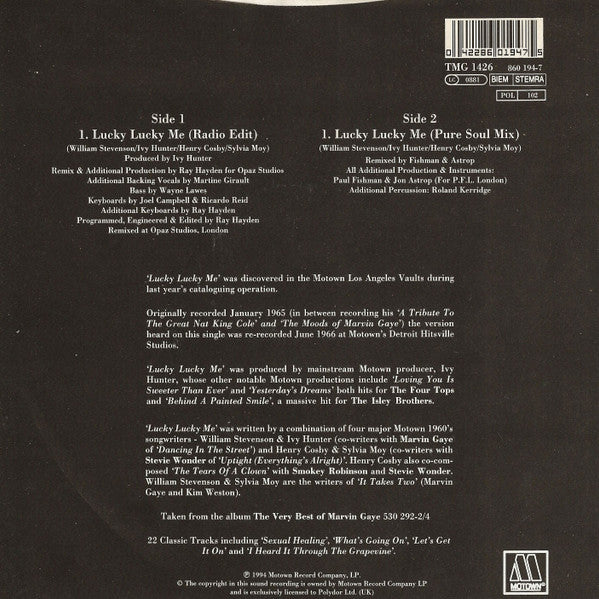 Marvin Gaye – Lucky Lucky Me