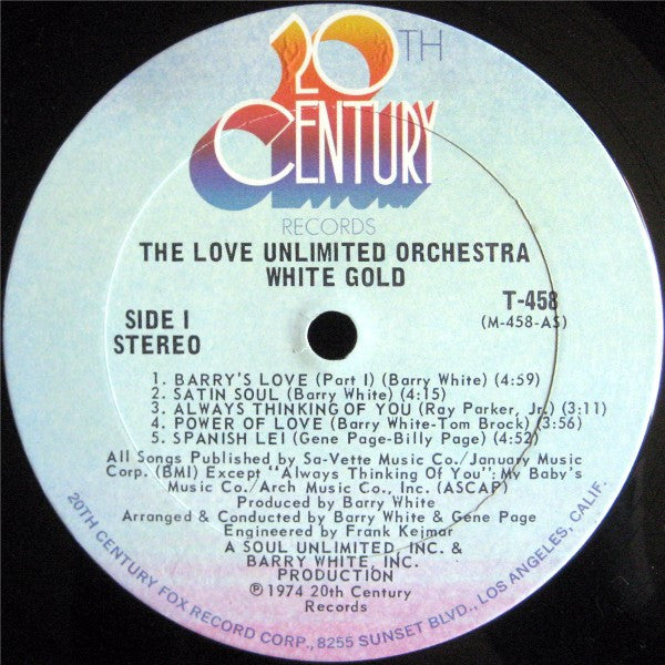 The Love Unlimited Orchestra : White Gold