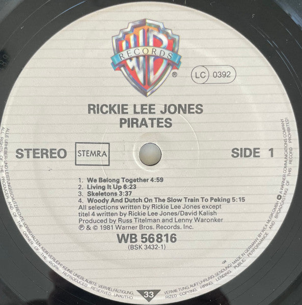 Rickie Lee Jones : Pirates